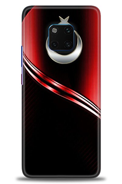 Rulet Aksesuar غطاء متوافق مع هاتف هواوي ميت 20 برو HD مطبوع - غطاء سيليكون م...