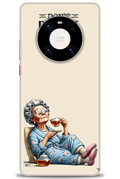 Rulet Aksesuar غطاء متوافق مع هاتف هواوي ميت 40 برو HD مطبوع - غطاء سيليكون م...