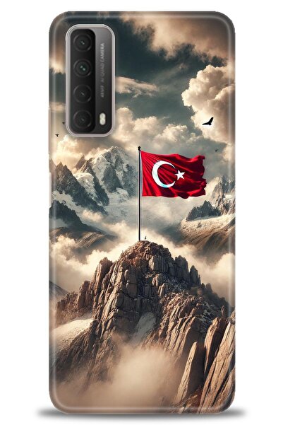 Rulet Aksesuar حافظة متوافقة مع هاتف هواوي بي سمارت 2021 HD مطبوع + واقي شاشة...