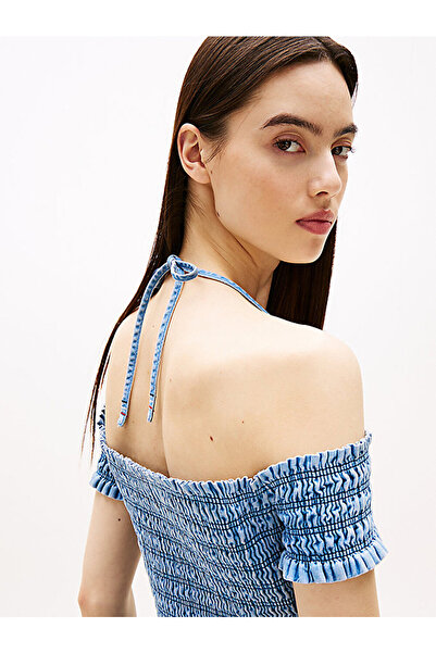 Tommy Hilfiger Women's Tjw Chambray Fit & Flare Dress