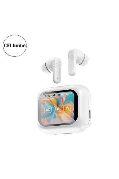 celhome Căști wireless inteligente cu ecran tactil de 2,01", Bluetooth 5.4, ANC+ENC, 5 ore de funcționare