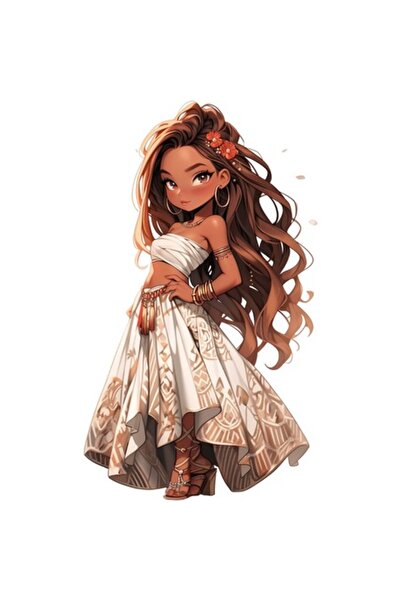 BV Autocolant decorativ, Prințesă, Maro - 1372STK-16