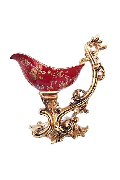 BV Vintage Luxury Fruit Bowl, Maroon, 33 cm, 523H