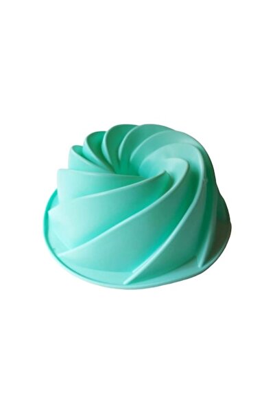 BV Silicone Spiral Loaf Cake Mold, Turquoise, 24 cm, 430COF