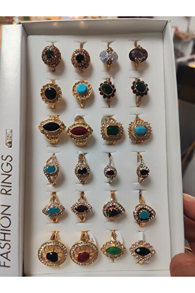 semazen Hajj Umrah Gift Non-Tarnishing Quality Luxury 24 Pieces Rings