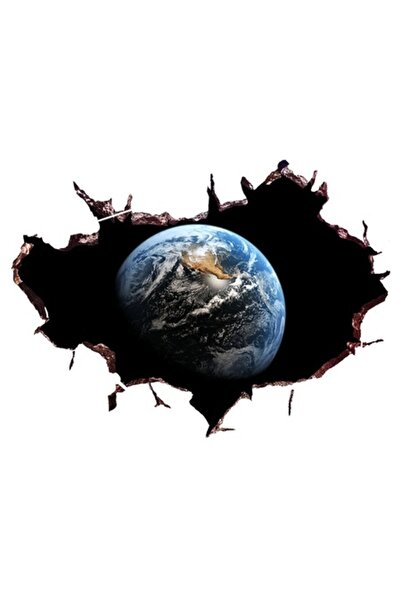 BV Autocolant decorativ, Planetă 3D pentru perete, 85 cm, 1036STK-2