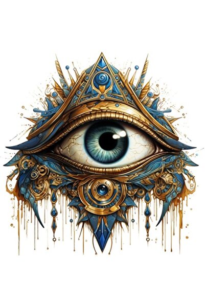 BV Διακοσμητικό αυτοκόλλητο - Μάτι, μπλε, 60 cm