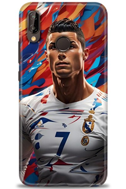 Rulet Aksesuar غطاء متوافق مع هاتف هواوي P20 لايت HD مطبوع - غطاء سيليكون بتص...