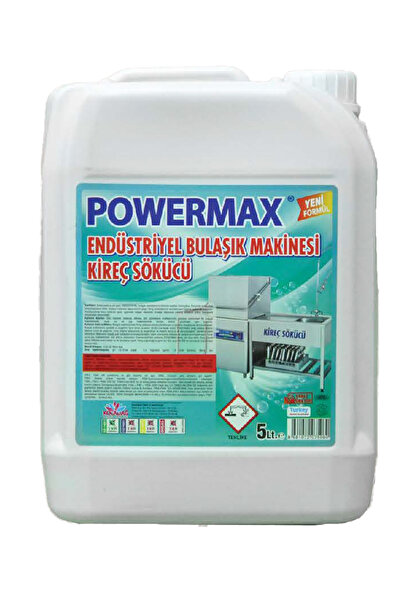 powermax Endüstriyel Bulaşık Makinesi Kireç Sökücü 5 Litre - PWRMX042