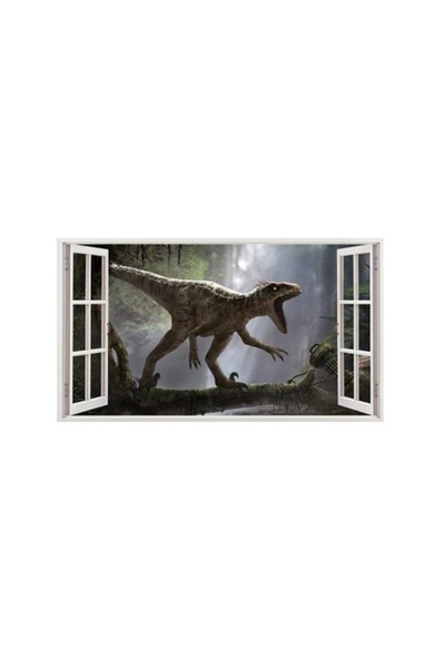 BV Autocolant decorativ cu dinozauri, 85 x 55 cm