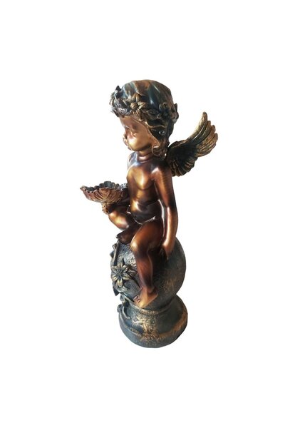 BV Decorative figurine, Angel, Brown, 35 cm