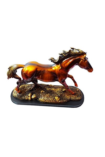 BV Horse-shaped statuette, Brown, 42 cm, YY884