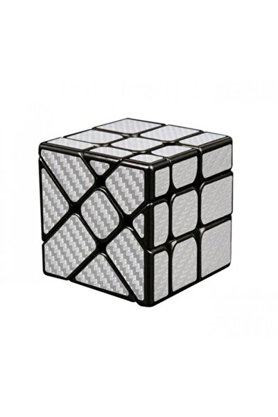 BV Magic Cube 3x3x3 MoYu Unequal Fisher Carbon Fiber Silver