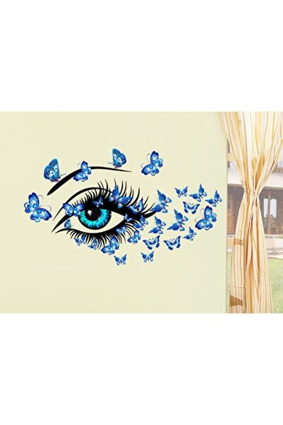 BV Autocolant decorativ, Ochi albastru 80 cm, 150STK