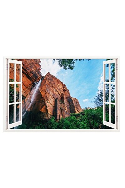 BV Autocolant decorativ, fereastră 3D "Canion", 85 cm (319STK)