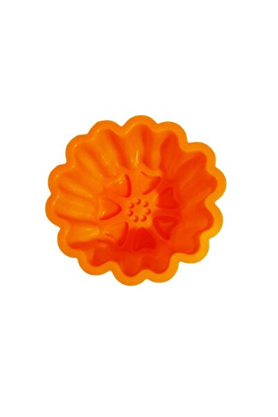 BV Silicone muffin mold, 1 cavity, Orange, 9 cm, 329COF