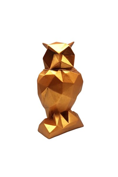 BV Figurină decorativă, Bufniță, Auriu, 29 cm