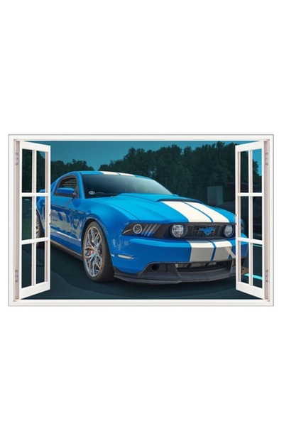 BV Decorative car sticker, 3D window, 80 cm