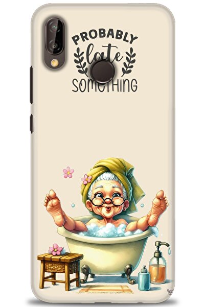 Rulet Aksesuar غطاء متوافق مع هاتف هواوي P20 لايت HD مطبوع + واقي شاشة سيرامي...