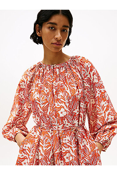 Tommy Hilfiger Women's Co Silk Voile Short Dress