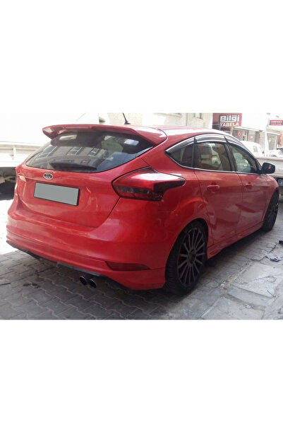 AkmTuning Ford Focus 3.5 HB Arka Ek Difüzör Siyah Plastik 2015 2016 2017 2018 Arka-difizör-bodykit-ek-karlık