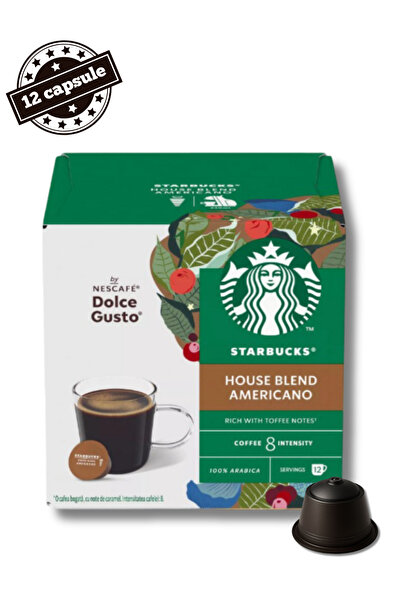 Starbucks 12 капсули Americano от Home Blend – съвместими с Dolce Gusto