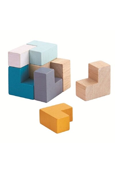 BV Cub magic 3D din lemn, 9 piese, 500 cuburi