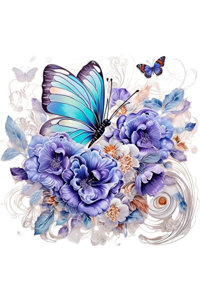 BV Decorative Butterfly Sticker, Blue, 62 cm, 1316STK-5