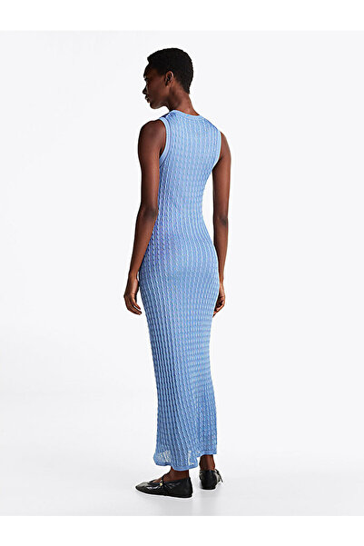 Tommy Hilfiger Women's Rayon Cable Knit Long Dress