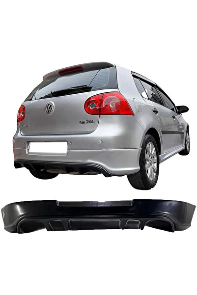 Genel Markalar Vw Golf 5 Custom Arka Ek Difüzör Siyah Plastik 2003-2009 Arka-...