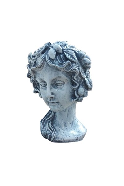 BV Decorative vase, Female bust, Vintage Gray, 30 cm