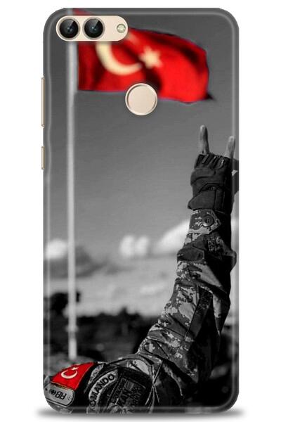 Rulet Aksesuar غطاء متوافق مع هاتف هواوي بي سمارت HD مطبوع - غطاء سيليكون بتص...