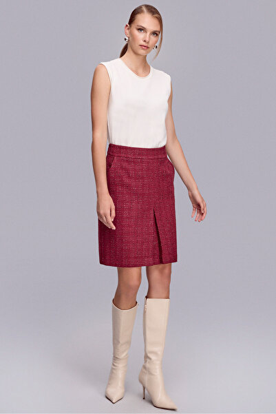 Naramaxx Bordo Tüvit Etek