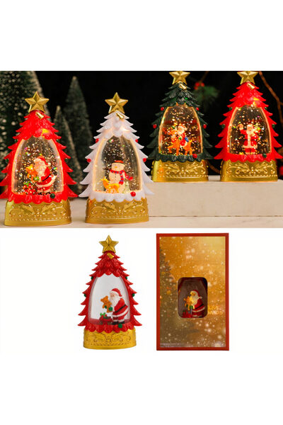 JML Felinar decorativ LED Crăciun, cu apă și sclipici