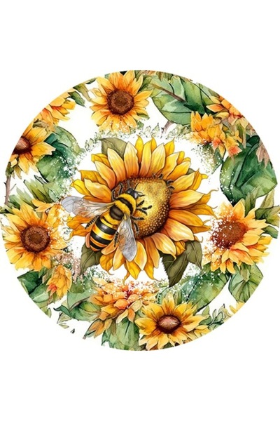 BV Autocolant decorativ - Albină, Galben, 60 cm