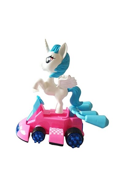 BV Jucărie pilot interactivă Unicorn, lumini și cântec, alb, LTOY28