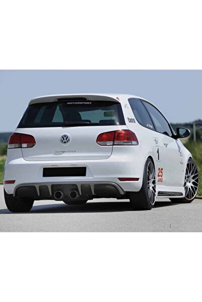 AkmTuning Vw Golf 6 Rieger Difüzör Parlak Siyah Plastik 2008 2009 2010 2011 2012 Arka-difizör-bodykit-ek