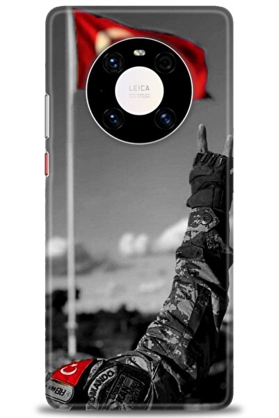 Rulet Aksesuar غطاء متوافق مع هاتف هواوي ميت 40 برو HD مطبوع - غطاء سيليكون م...