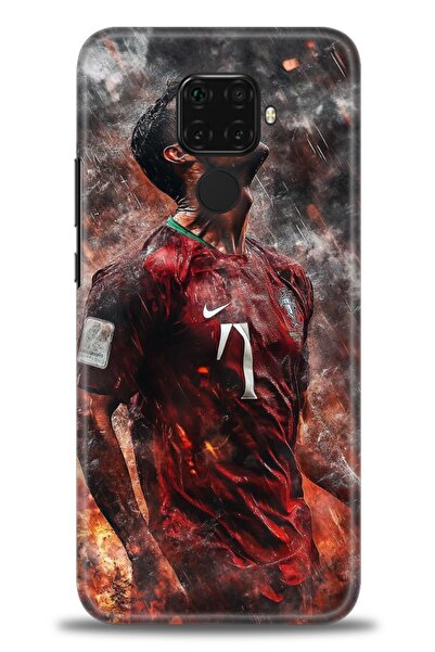 Rulet Aksesuar غطاء متوافق مع هاتف هواوي ميت 30 لايت HD مطبوع - غطاء سيليكون ...