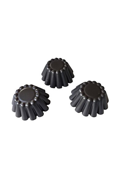 BV Savarin Mold, 3 Cavity Set, Gray, 10 cm