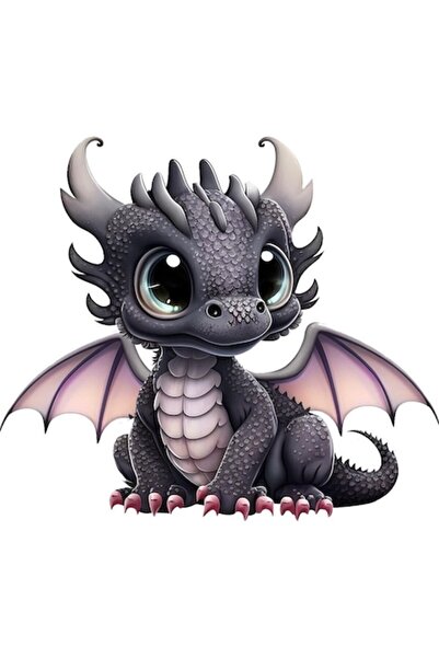 BV Autocolant decorativ, Dragon, Negru, 68 cm, 1262STK