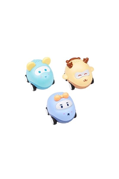 ALIBIBI Set de 3 mașinuțe de jucărie cu lumini și sunete și covoraș de joacă ...