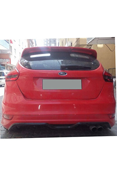 AkmTuning Ford Focus 3.5 HB Arka Ek Difüzör Siyah Plastik 2015 2016 2017 2018 Arka-difizör-bodykit-ek-karlık