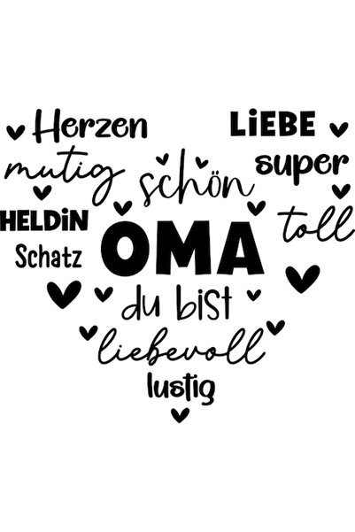 BV Autocolant decorativ „Mama” - Negru, 68 cm