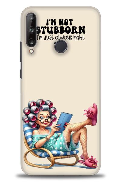 Rulet Aksesuar غطاء متوافق مع هاتف هواوي P40 Lite E HD مطبوع - غطاء سيليكون م...