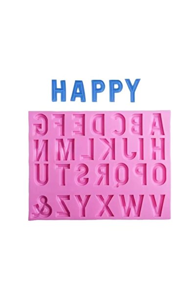 BV Silicone mold for marzipan letters, 14 x 11 cm, 552COF