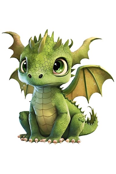 BV Autocolant decorativ - Dragon, Verde, 62 cm (BV)