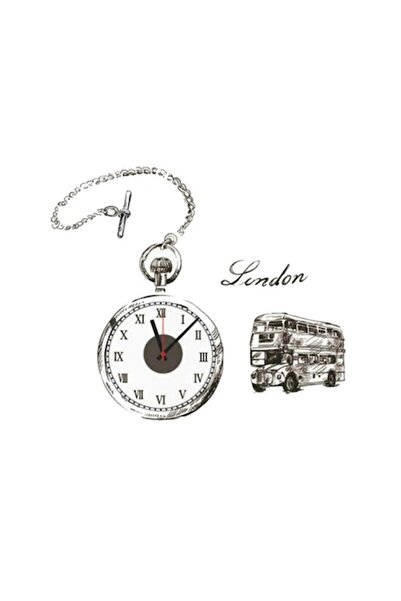 BV Decorative wall sticker clock London, 50 cm, CD869