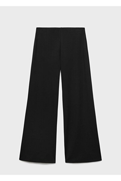 MANGO Woman Beli bağcıklı düz kesim pantolon