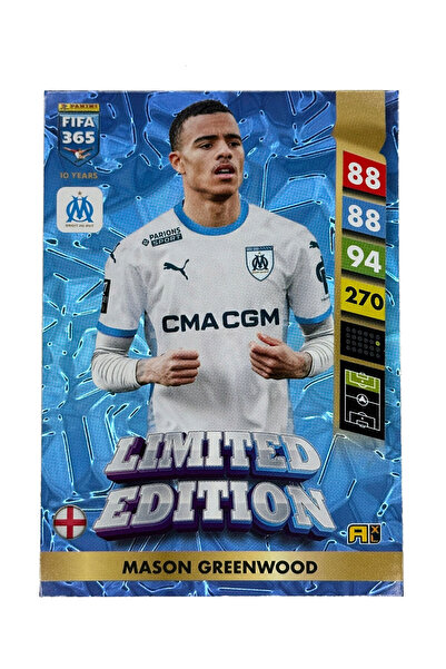 hediyecik بطاقة بانيني فيفا 365 أدرينالين إكس إل 2025 إصدار محدود - ماسون جري...